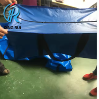 Emballage de voyage personnalisé Déménagement Sacs de sport durables et étanches en PE tissé avec fermetures à glissière et poignées de transport