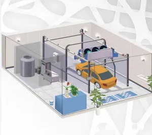 Yeni ürün fotoselli tam otomatik araba yıkama makinesi benzin istasyonu için özelleştirilebilir OEM 360 döner yıkama temassız akıllı