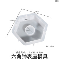 7 Bentuk Jam Meja Cetakan untuk Jam Dinding Resin Silikon Cetakan Kit untuk DIY Dekorasi Rumah Persegi Hati Epoksi Resin Jam Cetakan