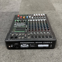 Console de mixage audio professionnelle XF-8 en métal pour ordinateur domestique, 8 voies USB avec effet de réverbération pour spectacles sur scène et performances live