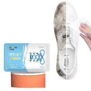 Lingettes humides pour chaussures Haishi Hainuo, 10 pièces, pour le nettoyage des baskets, séchage rapide, sans rinçage - Product Image 5