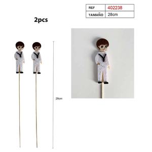 Adorno para Pastel Pincho Boy 28Cm 2 Piezas, Artículos para Decoración de Pasteles - Product Image 1