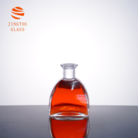 Bouteille en verre transparente de 250 ml, minimaliste, en forme de dôme incurvé, idéale pour les parfums d'intérieur, les vins de fruits et les emballages cadeaux