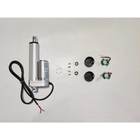 12V électrique Mini trappe actionneur linéaire 90KG levage poids 550mm course étanche brosse Commutation aimant Permanent Construction