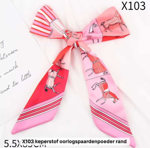 ผ้าพันคอไหมทรง<span class=keywords><strong>ส</strong></span>ี่เหลี่ยมผืนผ้าลายดอกไม้ผีเสื้อสปริงคลาวด์ แฟง พร้อมที่คาดผมสไตล์เรโทรสำหรับผู้หญิง ดีไซน์หรูหรา ผูกโบว์ได้ เหมาะสำหรับชาวมุ<span class=keywords><strong>ส</strong></span>ลิม - Product Image 1