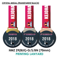 Spécifications des fabricants Insigne de médaille de sport de danse de sublimation de cristal de verre vierge en acrylique personnalisé en gros