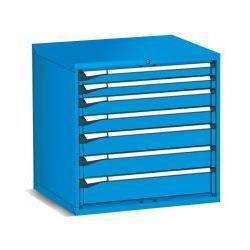 Armoire à tiroirs Fami Master Key Comfort, 7 tiroirs, 867x726x850 mm, rouge rubis RAL3003, rangement d'outils - Product Image 3