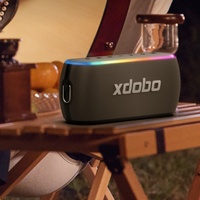 XDOBO X8III 60W Enceinte sans fil portable IPX7 Étanche Lumière RVB Enceinte étanche pour l'extérieur Idéale pour le camping Plage Ordinateur