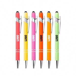 Regalos Empresariales Promocionales, Bolígrafo Personalizado con Logotipo Impreso, Bolígrafo Naranja Suave para Hotel, Bolígrafo de 1 mm - Product Image 1