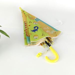 ร่มเด็กการ์ตูนลายสดใสแบบอัตโนมัติ ด้ามยาว ตรง สำหรับนักเรียน ขายส่ง - Product Image 3