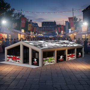 Winsun Amazing Commercial <span class=keywords><strong>Laser</strong></span> Tag Gonflable <span class=keywords><strong>Laser</strong></span> Maze Gonflable Paintball Bunkers Fields Jeux à vendre Carnaval Jeux - Product Image 1