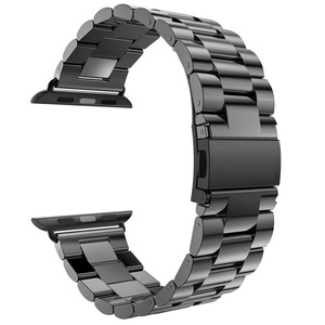 Promoción de Correas de Acero Inoxidable para Apple Watch Series 5 4 3 2, Color Negro, <span class=keywords><strong>40mm</strong></span> 44mm, Adaptador para Correa de iWatch - Product Image 5