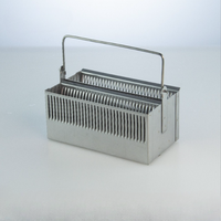 High Quality 20 30 60 Pcs Stainless Steel Microscope Slides Staining Rack
