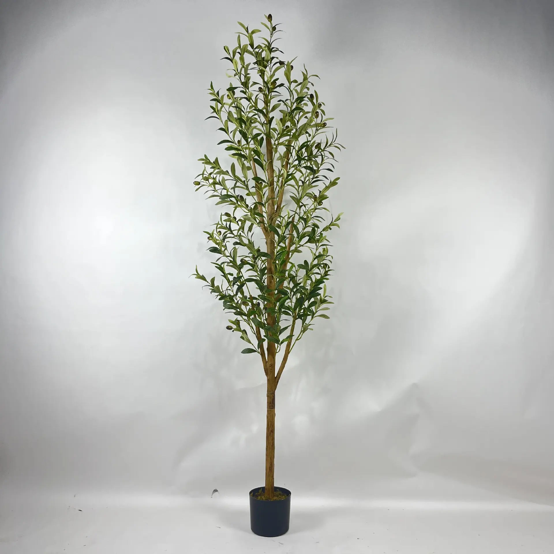 Árbol de plantas de plástico, olivo artificial falso grueso