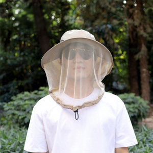 Folding <b>Mesh</b> Anti-Mosquito Hat Wide Brim Head <b>Net</b> Cap Outdoor Fishing Beekeeping Sun Protection Leisure Hat - Product Image 5