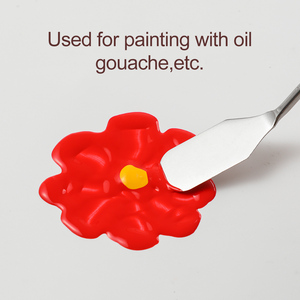 BOMEIJIA Ensemble de 5 racloirs d'artiste, manche en plastique, <span class=keywords><strong>couteau</strong></span> à palette en acier inoxydable pour la <span class=keywords><strong>peinture</strong></span> à l'huile, pour le modelage, le matériau acrylique - Product Image 5
