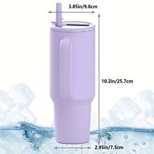 2026 New 40oz Luxury Vacuum <b>Flask</b> <b>Bottle</b> 304 Stainless Steel Iced Coffee Tumbler Leak-Proof Foldable Portable Direct-Drinking - Product Image 3