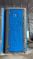 Toilettes chimiques portables en plastique HDPE, WC mobile extérieur sans eau avec verrou métallique pour salons professionnels et expositions