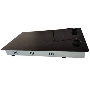 US 110V Induction Cooktop Built-in Double Electrical Hob 2 burner Induction Cooker <b>Knob</b> Screw - Product Image 5