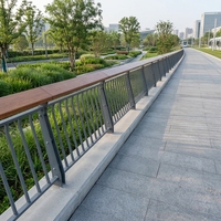 Rampe en plastique contemporaine pour pont extérieur, trottoir, passerelle, balcon, escalier