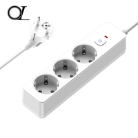 Protection contre les surtensions OL 3 canaux EU Power 3 Outlets Power Strip king Extension Cord Electric Power Strip