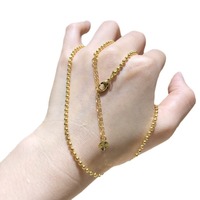 AVEC MOULE À L'INTÉRIEUR De Luxe Mode Réel AU750 Pur Collier En Or 18K Femmes Dames Femme Mariage Fiançailles Mariage Fine Jewelry