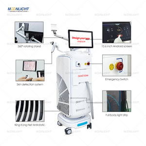 Cigno nero tripla lunghezza d'onda Pro Laser di depilazione 4 onde di raffreddamento analisi della pelle - Product Image 3