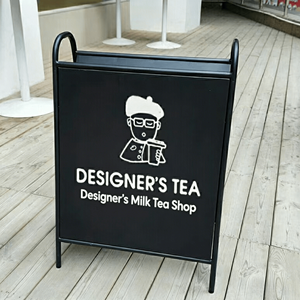 Panneau publicitaire pliable <span class=keywords><strong>en</strong></span> acier inoxydable <span class=keywords><strong>en</strong></span> forme de A pour extérieur, café, boutique, restaurant, devanture de magasin, <span class=keywords><strong>trottoir</strong></span> - Product Image 3