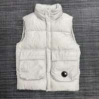 Veste sans manches vintage décontractée et chaude CP Luxury Fashion Company 100% duvet isolant pour hommes