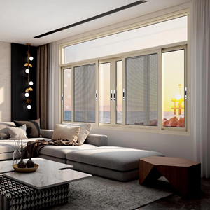 Chất lượng cao tùy chỉnh Phật Sơn thiết kế hiện đại đôi kính nhôm cửa sổ trượt cách âm cho nhà bếp màu đen - Product Image 6