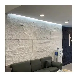 New arrive white Decorative Stone Wall Panels pu stone for interior and outdoor wall