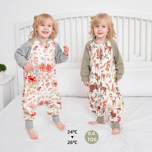 Manches longues imprimé respirant bambou coton mousseline enfants bébé sac de couchage pour les premiers marcheurs enfant <span class=keywords><strong>en</strong></span> bas âge - Product Image 4