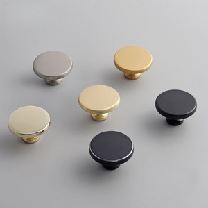 Round Zinc Alloy Cabinet <strong>Knobs</strong> Modern Single Hole Drawer Pull Handles for Wardrobe Kitchen Cupboard - Product Image 3