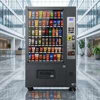 Distributeur automatique de snacks et de boissons en acier inoxydable sur mesure fabriqué en Chine pour l'Allemagne, conforme ADA et avec garantie de 2 ans