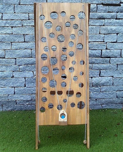 Jeu d'équilibre rustique Cornhole en bois, jouet pour tout-petits, jeu de labyrinthe en bois, planche Gruyère, jeu artisanal Koh Lanta - Product Image 2