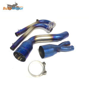 Acier inoxydable titane bleu <span class=keywords><strong>TMAX</strong></span> 500 <span class=keywords><strong>TMAX</strong></span> 530 système d'échappement de <span class=keywords><strong>moto</strong></span> tuyau d'échappement avant complet de <span class=keywords><strong>moto</strong></span> - Product Image 4