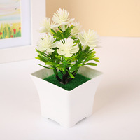 Vente directe d'usine, fleurs artificielles en bonsaï, petit pot de fleurs en plastique, décoration pour la maison, salon, décoration de salon