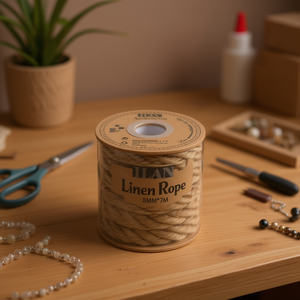 Corda di Lino Ilan 8mm x 7m per Artigianato - Product Image 3
