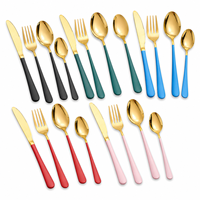 Juego de Cucharas y Tenedores de Acero Inoxidable Serie 1010, Mango con Acabado Plateado, Duradero, Fácil de Limpiar, Diseño Artesanal, para Hoteles, Restaurantes y Comedores