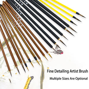 Pinceau modèle miniature de détail d'artiste pour <span class=keywords><strong>peinture</strong></span> à l'<span class=keywords><strong>huile</strong></span> acrylique Gouache aquarelle Tempera Body Painting - Product Image 5