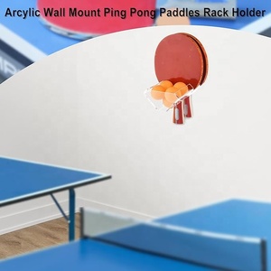 Support mural pour raquettes <span class=keywords><strong>de</strong></span> ping-pong en acrylique transparent, 2 pièces, avec rangement pour balles, pour salle <span class=keywords><strong>de</strong></span> jeu <span class=keywords><strong>de</strong></span> tennis <span class=keywords><strong>de</strong></span> <span class=keywords><strong>table</strong></span> - Product Image 5