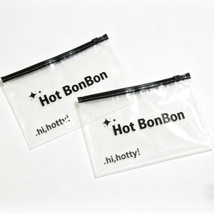 Custom Printed PE Slider Zipper Clothing Bags | Transparent Recyclable Packaging for <b>Garments</b> Underwear - Product Image 5
