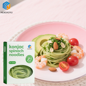 Bán buôn Gluten miễn phí keto thân thiện Vegan thấp Carb shirataki mì ống giảm béo thực phẩm bữa ăn thay thế Konjac rau bina mì - Product Image 1