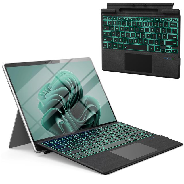 OEM ODM Keyboard for 13 inch Pro Tablet Models 111098X 7 Color Backlit Wireless Type Cover with Multi Touch Trackpad a