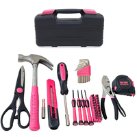 Juego de Herramientas Manuales Profesionales Portátiles de 39 Piezas, en Oferta, para Reparaciones Básicas en el Hogar, Kit de Herramientas Combinadas en Caja