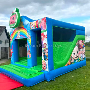 Trampolín Inflable <span class=keywords><strong>Coco</strong></span> <span class=keywords><strong>Melon</strong></span>, Castillo Inflable con Tobogán, Jumper, Castillo Hinchable para Niños, Juegos Inflables - Product Image 2