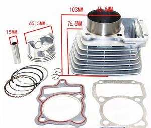 Parti Motore Moto Cilindro CG200 <span class=keywords><strong>CG250</strong></span> Adatto per <span class=keywords><strong>Zongshen</strong></span> 200 ZS200 con Kit Cilindro e Pistone da 65,5mm - Product Image 3