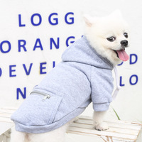Automne hiver moyen grand chien fermeture éclair poche chien vêtements chat pull Teddy Bomei Corgi Husky chaud vêtements pour animaux de compagnie