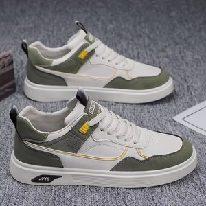 Nouvelles Chaussures de Sport Casual Blanches pour Hommes, Respirantes, en Cuir Synthétique, à Lacets, Antidérapantes, Tendance et Polyvalentes - Product Image 5