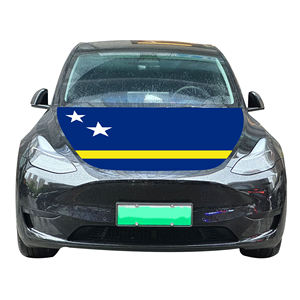 Funda para Capó de Coche con Bandera de la <span class=keywords><strong>Isla</strong></span> de Curazao, Funda para Motor de Coche con Bandera, Venta Directa de Fábrica de Tela Elástica Personalizada al por Mayor - Product Image 3